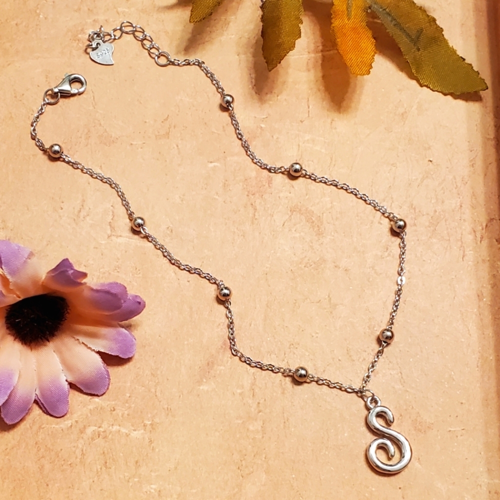NEW Sterling "S" Anklet or Bracelet - Picture 1 of 4